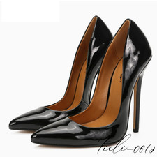 Women's Occident High Stilettos Shoes Pointy Toe Pumps Fashion Oversize Party