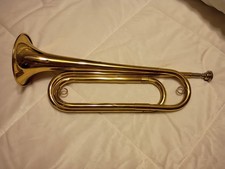 Brass Regiment Bugle Military Calvary Style With Mouthpiece