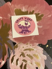 WW Small Scratch Sniff Grape Bubblegum Scent Sticker Mod