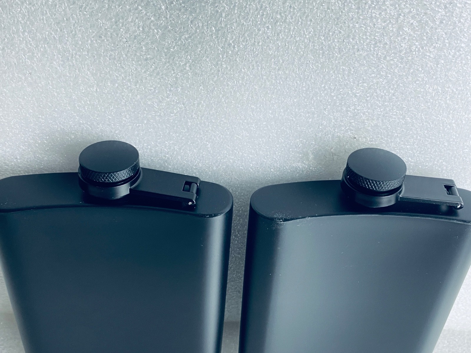 Lot Of 2 Open Box - 8oz. Stainless Steel Hip Flask With Screw Cap, Black