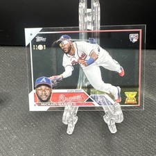/10 MICHAEL HARRIS 2023 TOPPS SERIES 1 CLEAR ACETATE RC PARALLEL  Braves