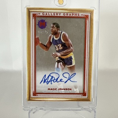 Topps 2023-24 Motif Gallery Graphs Magic Johnson Lakers Auto GG-MJ 14/25