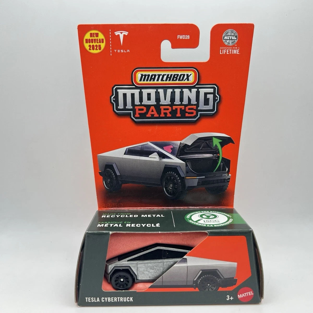 Matchbox Convoy Serie Tesla – Semi & Box Rimorchio Con Girarrosto, Rosso – Fuori Produzione