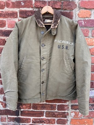 Vintage US Navy N-1 Deck Jacket WWll 1940s USN Rare Vintage US Navy N-1 Deck Jacket WWll 1940s USN Rare