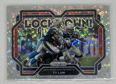 2021 Panini Prizm #30 Ty Law Lockdown! Prizms No Huddle
