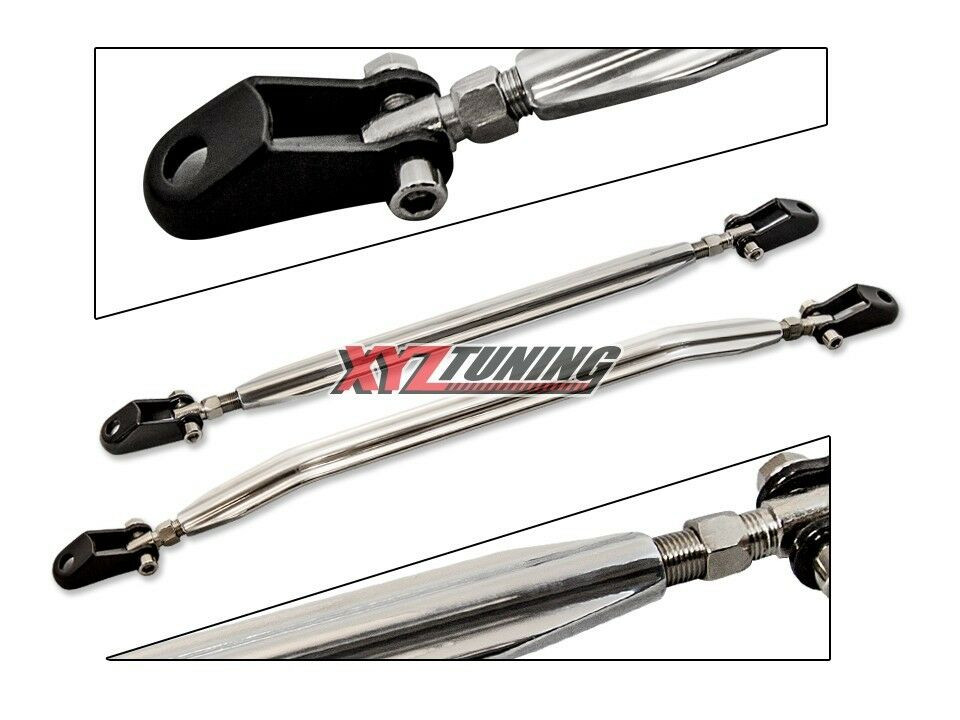 Front & Rear Lower Strut Arm Tie Bars Brace 2 pieces Combo For 90-93 Integra