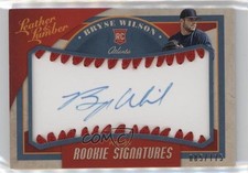 2019 Leather & Lumber Rookie Signatures Baseball /175 Bryse Wilson #144 Auto nd3