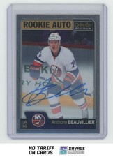 2016-17 O-Pee-Chee Platinum Rookie Auto Anthony Beauvillier #R-AB New York