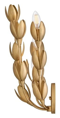 Hinkley Lighting 30010 Flora 3 Light 17" Tall Wall Sconce - Gold - Picture 6 of 9