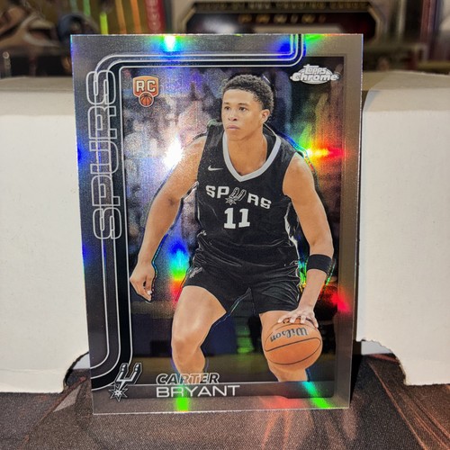 Carter Bryant [Orange Basketball Refractor] #264 2025 Topps Chrome card