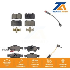 Front Rear Semi-Metallic Brake Pads Wear Sensor Kit For Mercedes-Benz SL500 5.0L