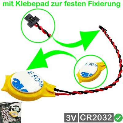 CR2032 Batterie, flach Stecker für Acer Aspire 1 (A114-31-P9W7), (A114-31-C4WR)