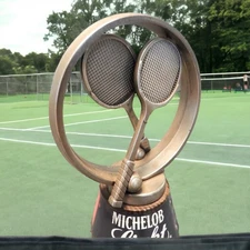 Vintage Michelob Light Tennis Theme Draft Beer Tap Handle 10" - Tennis Rackets