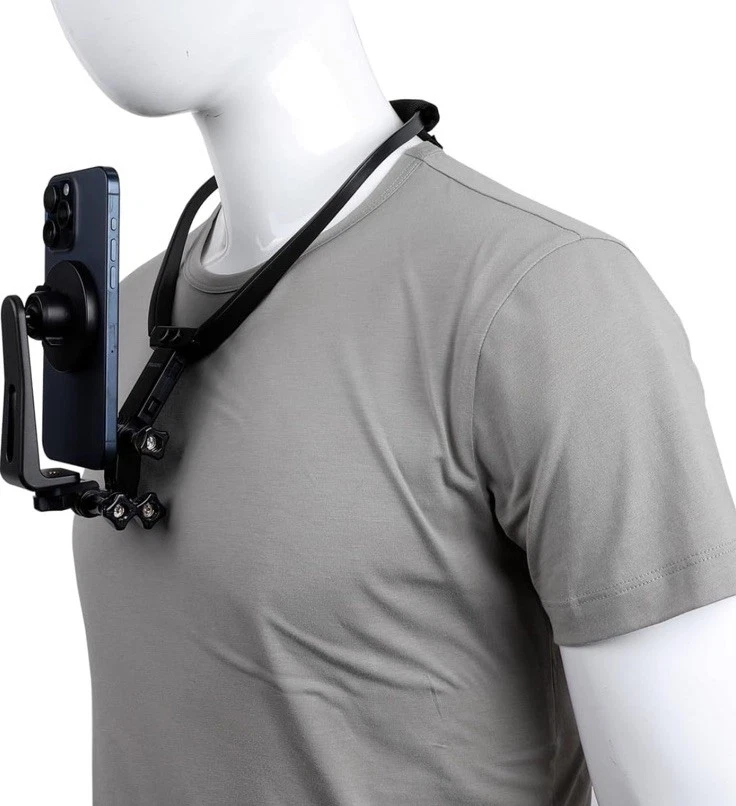 Strong Magnetic Neck Mount Holder Silicone For iPhone SAMSUNG POV  Cell Phone - Image 2 of 4