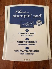 Stampin' Up Pad Water Based Dye Ink Acid Free Vintage Violet 