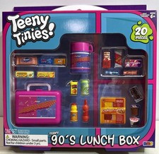 Teeny Tinies 90's Lunch Box 20pc Mini Food Playset Dollhouse