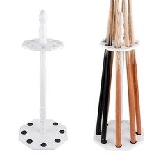 Pool Stick Holder/Pool Cue Rack Floor Stand with Octagonal Design,Holds 8 Pie...