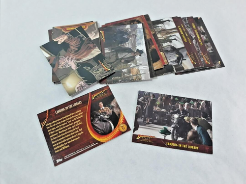 Lot of 15 Indiana Jones Kingdom of the Crystal Skull Trading Cards 2008 Topps