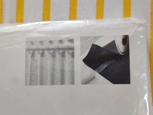 IKEA LATTJO CURTAINS W/TIE BACKS 47" x 98" WHITE/MULTICOLOR DOTS/SHAPES NEW/PKG - Picture 5 of 6