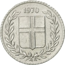 #467204 M&uuml;nze, Iceland, 10 Aurar, 1970, VZ, Aluminium, KM:10a