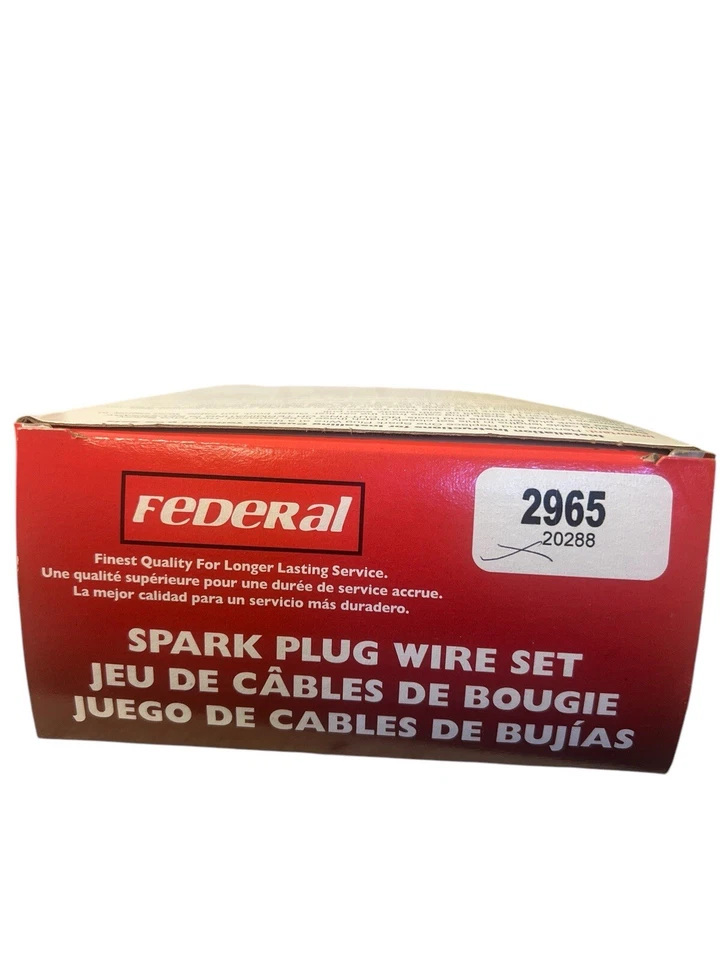 联邦火花塞电线套装联邦零件 2965 全新 免运费 — 第 2/2 张图片