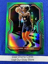 2021 #18 Briann January WNBA Panini Prizm Basketball Green Prizm Sun