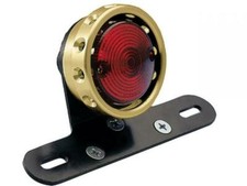Fanalino FARO FANALE drilled custom HARLEY DAVIDSON HONDA YAMAHA KAWASAKI SUZUKI