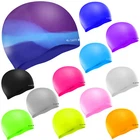 Swim Elite Seamless Silicone Swimming Cap for Adults / Junior - Training/Racing