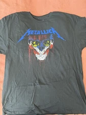 New Official Metallica XL Denver CO Shirt Tour Event World Wired 2017 Pushead