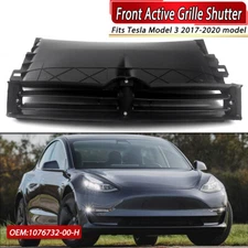 1X Front Active Grille Shutter Radiator 1076732-00-H For 2017-2020 Tesla Model 3