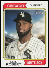 2023 Topps Heritage Luis Robert #OB-LR BASEBALL White Sox Oversized 1974 Topps