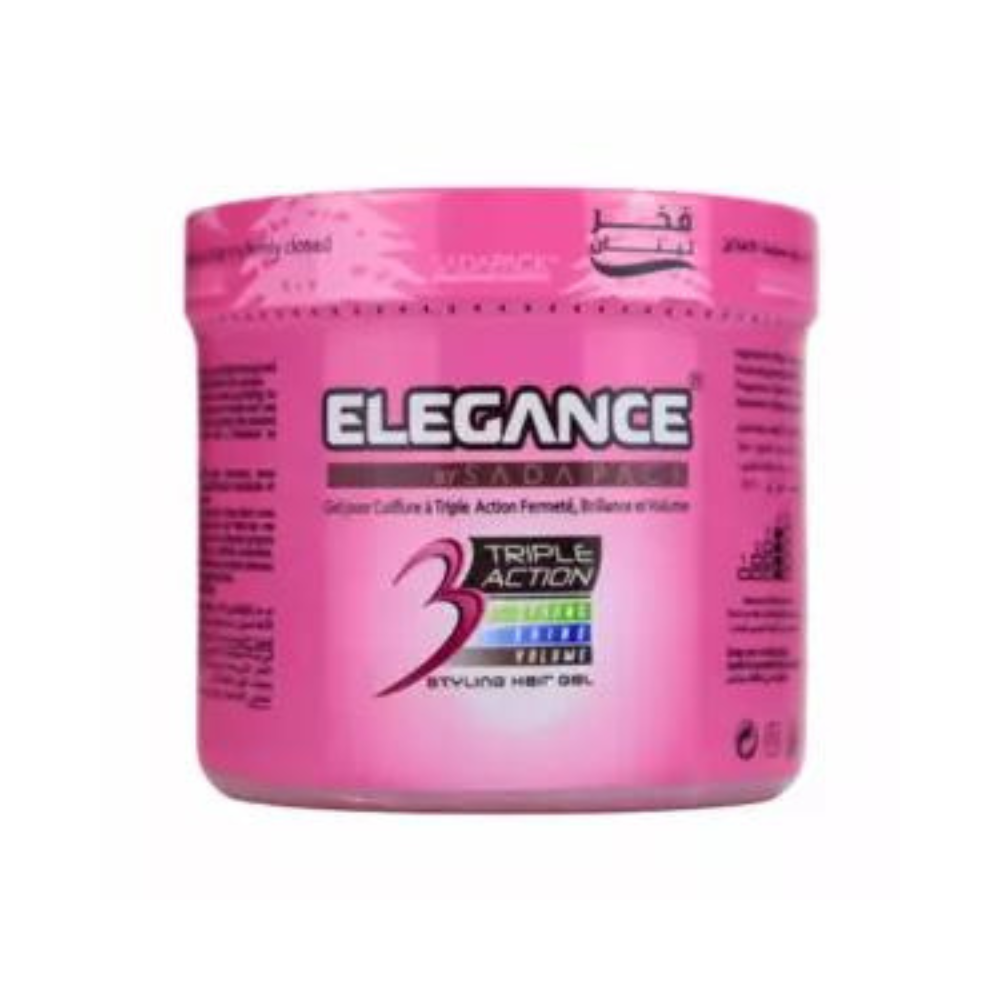 Elegance 3 Triple Action Styling Hair Gel, Pink, 500 ml | eBay