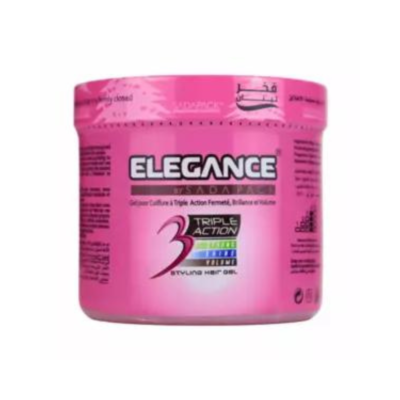 3X Elegance 3 Triple Action Styling Hair Gel, Pink, 500 ml | eBay