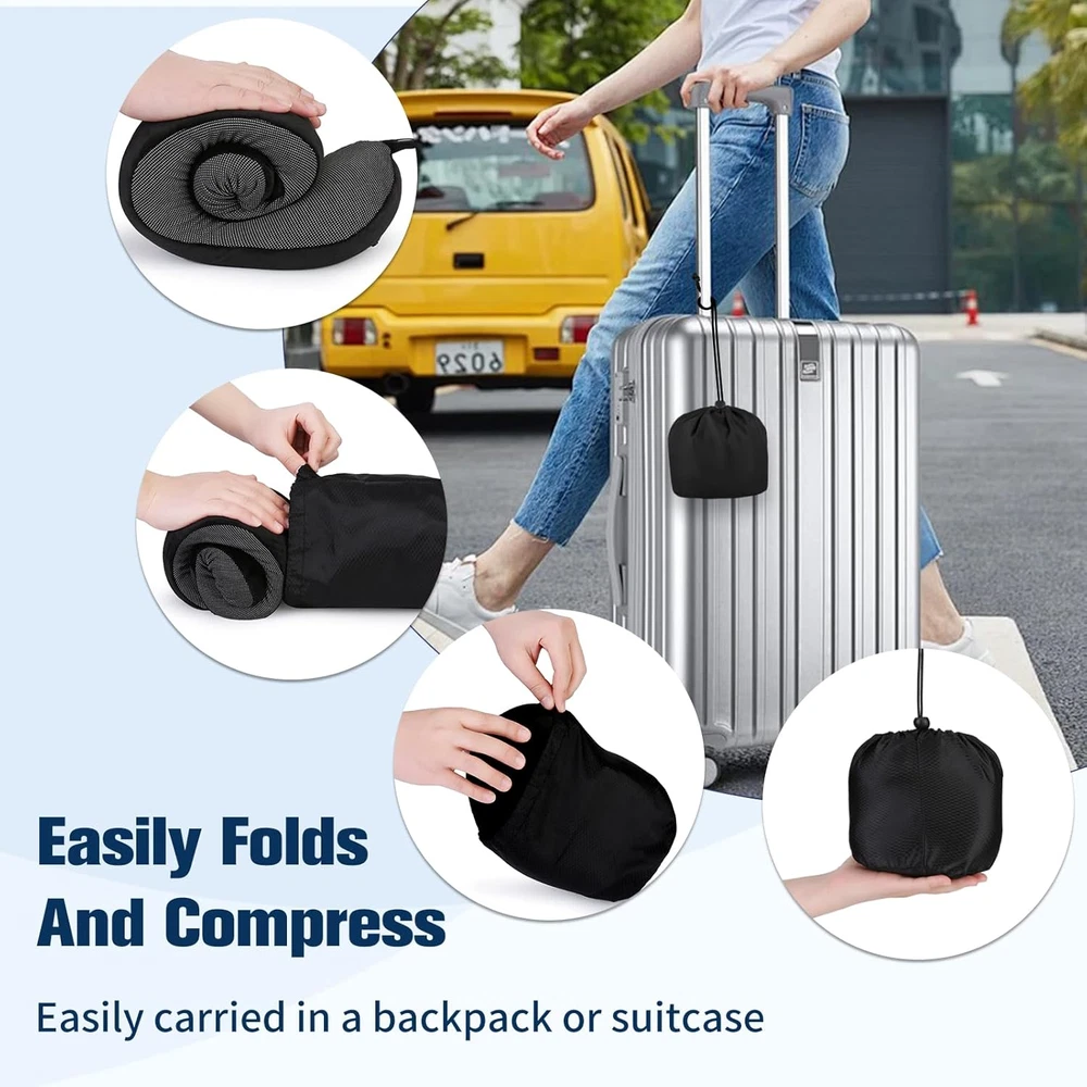 Travel Pillow for Airplane, Neck Pillow for Travel, Memory Foam Travel Neck Pill