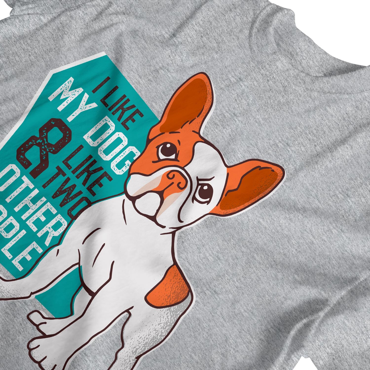 ALTRA 1Tee Maglietta Uomo Mi piace il mio cane e come altre due persone