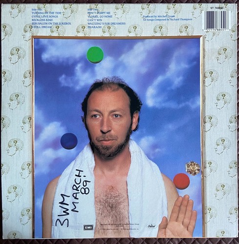 Richard Thompson Amnesia original Vinyl record 1989 - Picture 2 of 6