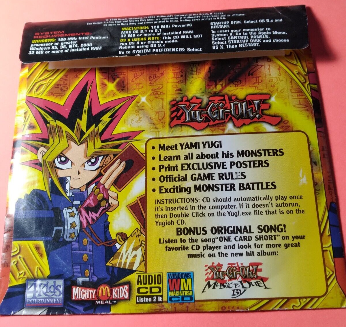 YU-GI-OH 2002 McDONALD'S PROMO CD | eBay