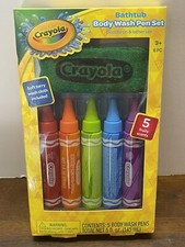 Crayola Bath Tub Body Wash Pen Set Doodle on Lather Up NEW