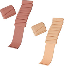 Adjustable 1Lb Wrist  Ankle Weights Set - 2 Pairs Peach  Golden Sand 