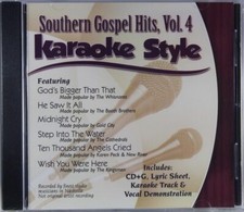 Southern Gospel Hits Volume 4 Christian Karaoke Style NEW CD G Daywind 6 Songs