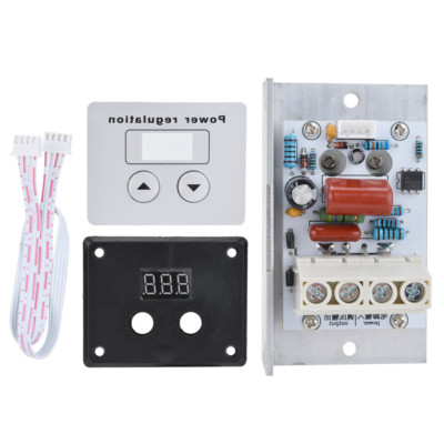 10000W SCR Digital Voltage Regulator Speed Control Dimmer Thermostat AC220V 80A