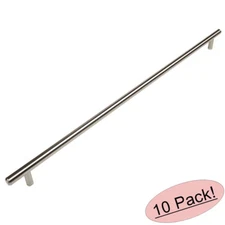 *10 Pack* Cosmas Cabinet Hardware Satin Nickel Euro Style Bar Pull #305-480SN
