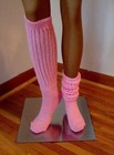 Pink Slouch Socks Hooters Uniform Drag Queen Cross Dresser Hot Sassy Cozy Warm  — photo 5