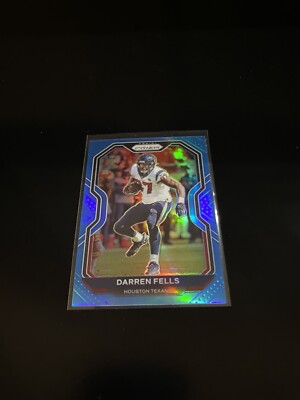 Darren Fells 2020 Panini Prizm Light Blue Prizm football card Texans 78