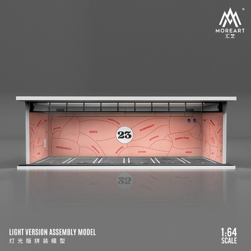 1:64 Maßstab Diorama Auto Garage Modell LED Beleuchtung Auto Parkplatz Szene Modell Spielzeug - Bild 46 von 47