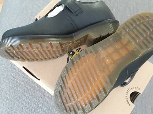 Scarpe di pelle Dr Martens Mary Jane Polley Plain Welt BLACK VIRGINIA 22526001 - Foto 2 di 6