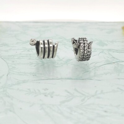 Pandora 925 Sparkling Snake 790171 or Snake 791539cz slide bead charms NEW