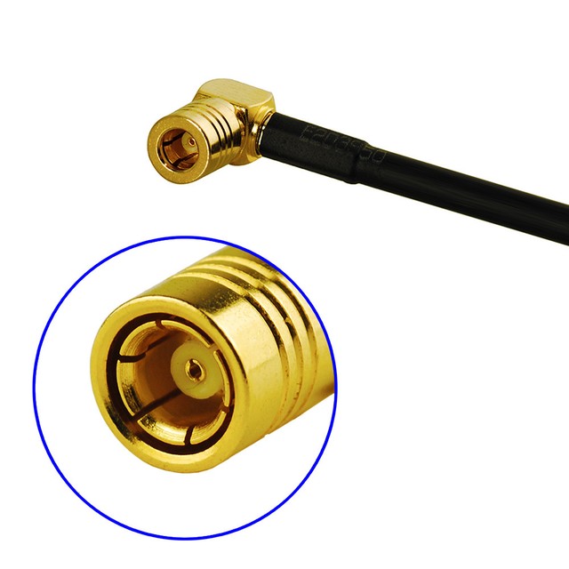 DAB+ Car Radio Aerial DIN to SMB Female Adapter Cable 10cm 4" for