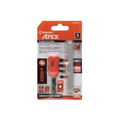 Crescent Apex Insulated Bit Holder 1/4'' eShock-Guard Vortex Impact Zone NEW