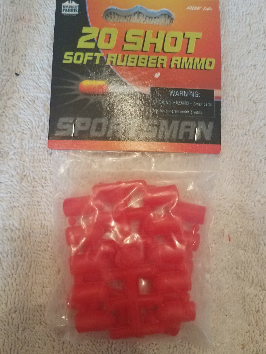 Rubber Rifle Rounds SOFT RUBBER AMMO Bullet #916 1pk 20 shot soft rubber-Brand New-SHIPS N ...